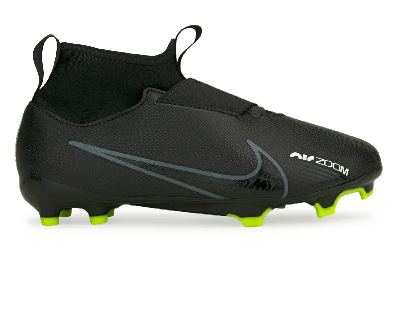 Football Jersey For Longevity-Nike Kids Zoom Mercurial Superfly 9 Academy FG/MG Black/Smoke Grey