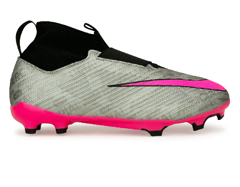 Football Jersey For Black Friday-Nike Kids Zoom Mercurial Superfly 9 Pro FG Silver/Pink