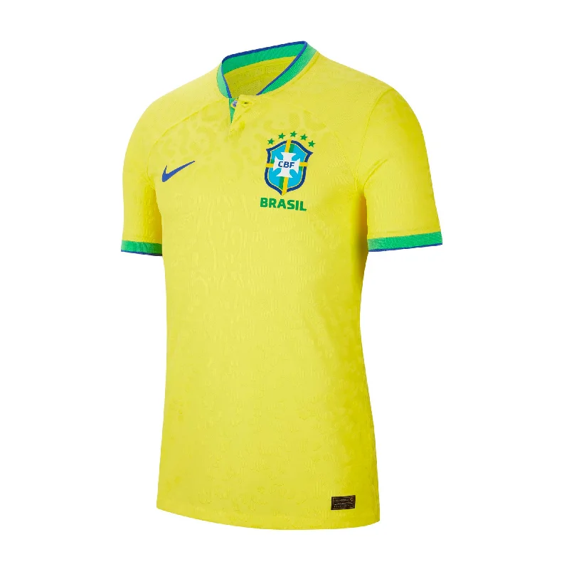 Football Jersey With Fan Chants-Nike Men's Brazil 2022/23 Dri-FIT ADV Home Jersey Dynamic Yellow/Paramount Blue