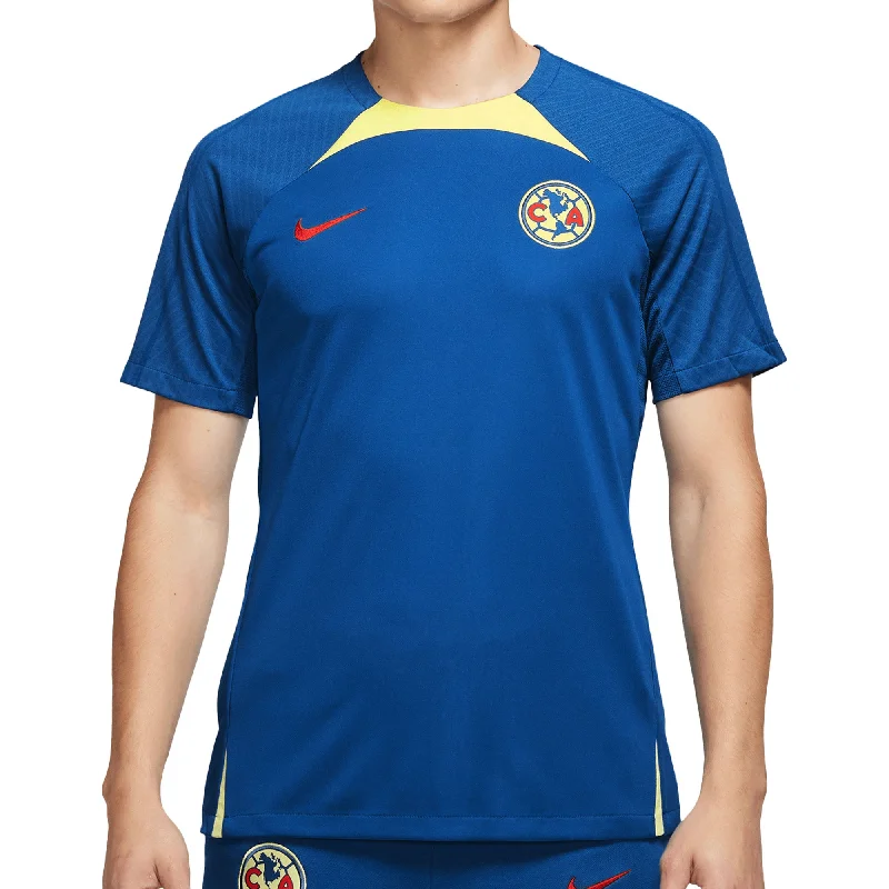 Football Jersey With Rip-Proof Seams-Nike Men's Club America 2023/24 Strike Training Jersey Blue/Ray