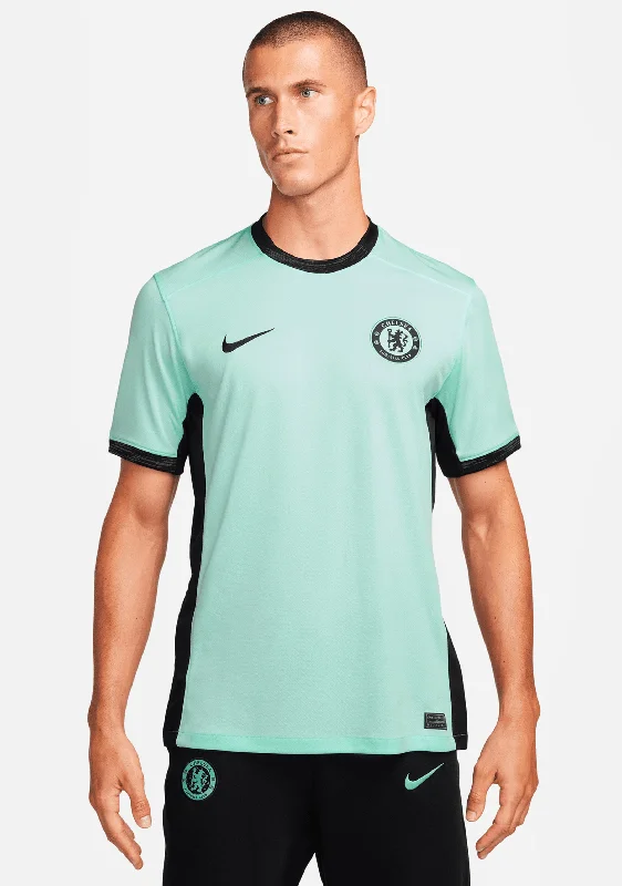 Football Jersey For Team Captains-Nike Men's Dri-FIT Chelsea F.C. 2023/24 Stadium Third Jersey <br> DX9819-354