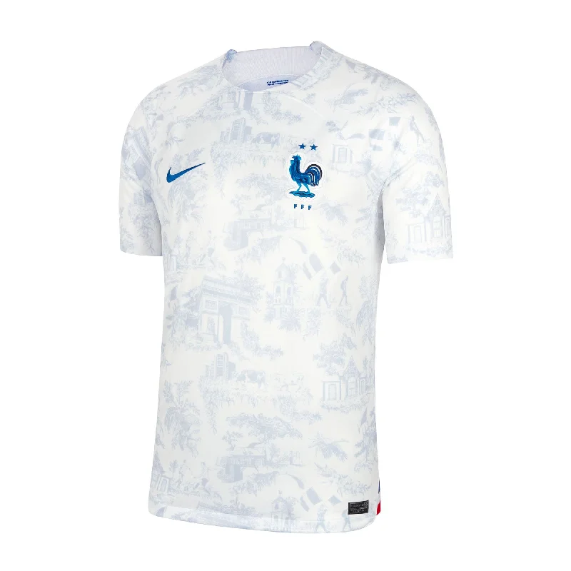 Football Jersey With Baby Designs-Nike Men's France 2022/23 Away Jersey White/Game Royal