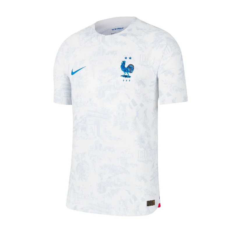 Football Jersey With App Promotions-Nike Men's France 2022/23 Dri-FIT ADV Away Jersey White/Game Royal