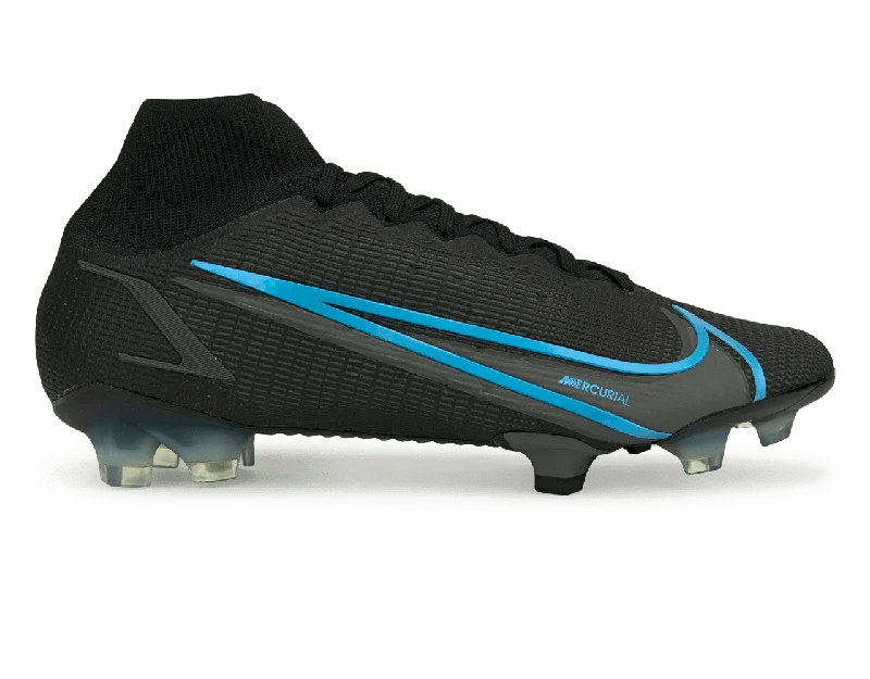 Football Jersey With Quick-Dry Tech-Nike Men's Mercurial Superfly 8 Elite FG Black/Blue