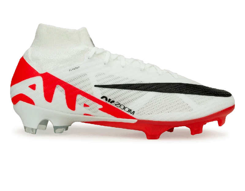 Football Jersey By Puma-Nike Men's Zoom Mercurial Superfly 9 Elite FG White/Red