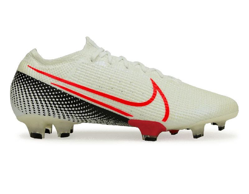 Football Jersey For Turf Play-Nike Men's Mercurial Vapor 13 Elite FG White/Crimson