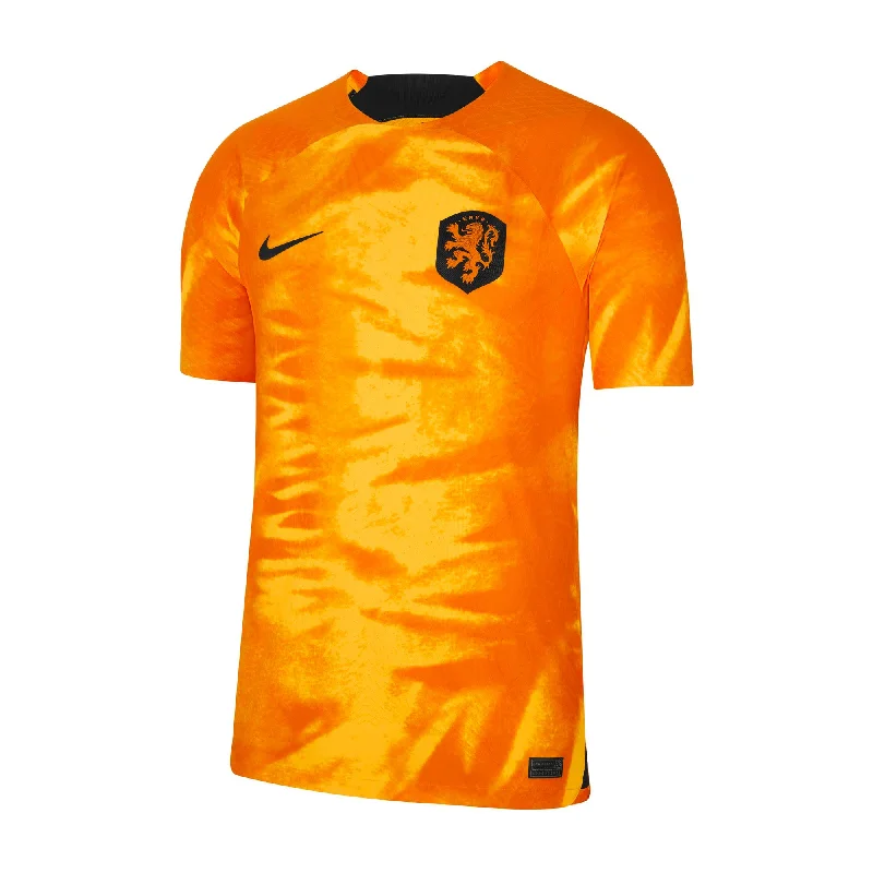 Football Jersey With Blog Readers-Nike Men's Netherlands 2022/23 Dri-FIT ADV Home Jersey Orange/Black