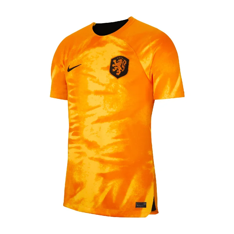 Football Jersey For Ultimate Fans-Nike Men's Netherlands 2022/23 Home Jersey Total Orange/Black