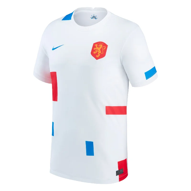 Football Jersey With Fair-Weather Style-Nike Men's Netherlands 2022/23 Away Jersey White/Soar