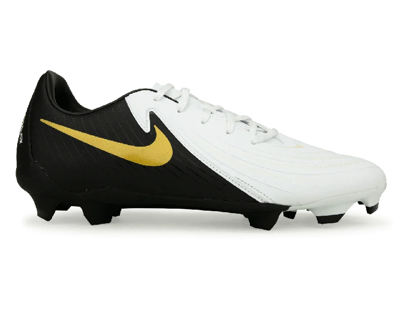 Football Jersey For Viral Styles-Nike Men's Phantom GX II Academy FG/MG White/Black/Gold