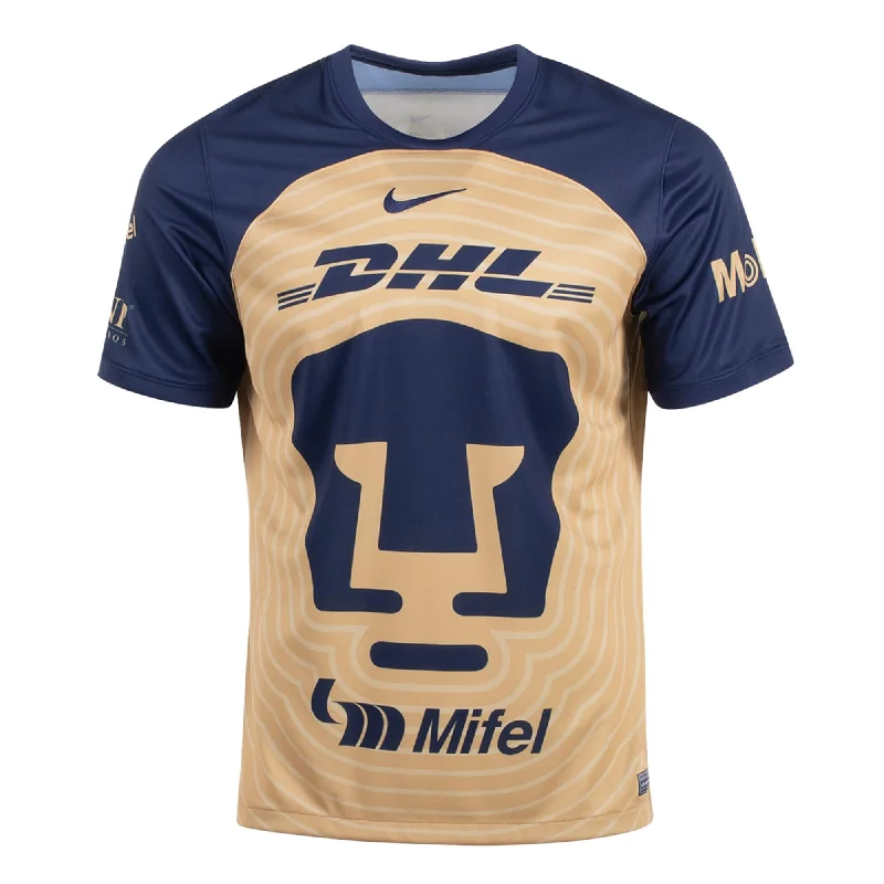 Football Jersey For City Legends-Nike Men's Pumas UNAM 2022/23 Away Jersey Truly Gold/Obsidian