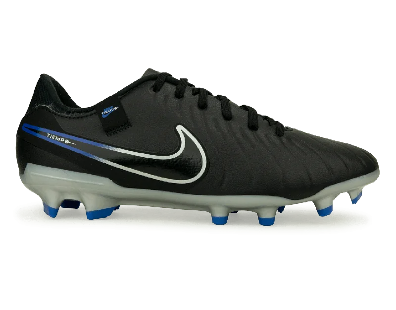 Football Jersey With Luxury Appeal-Nike Men's Tiempo Legend 10 Academy FG/MG Black/Blue