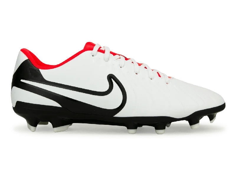 Football Jersey Under 20 Dollars-Nike Men's Tiempo Legend 10 Club FG/MG White/Red