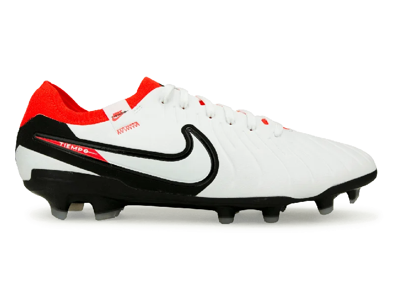 Football Jersey For Baby Fans-Nike Men's Tiempo Legend 10 Pro FG White/Red