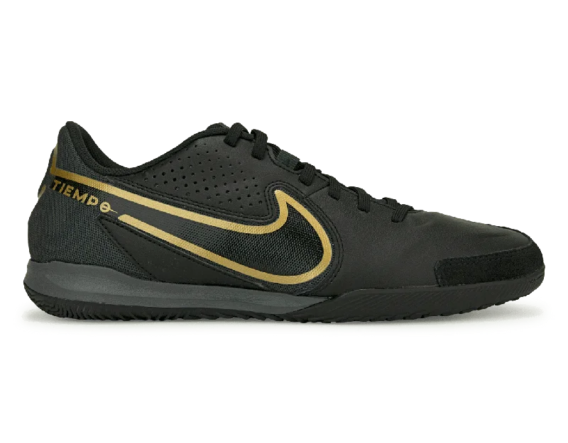 Football Jersey For Daytime Events-Nike Men's Tiempo Legend 9 Academy IC Black/Gold