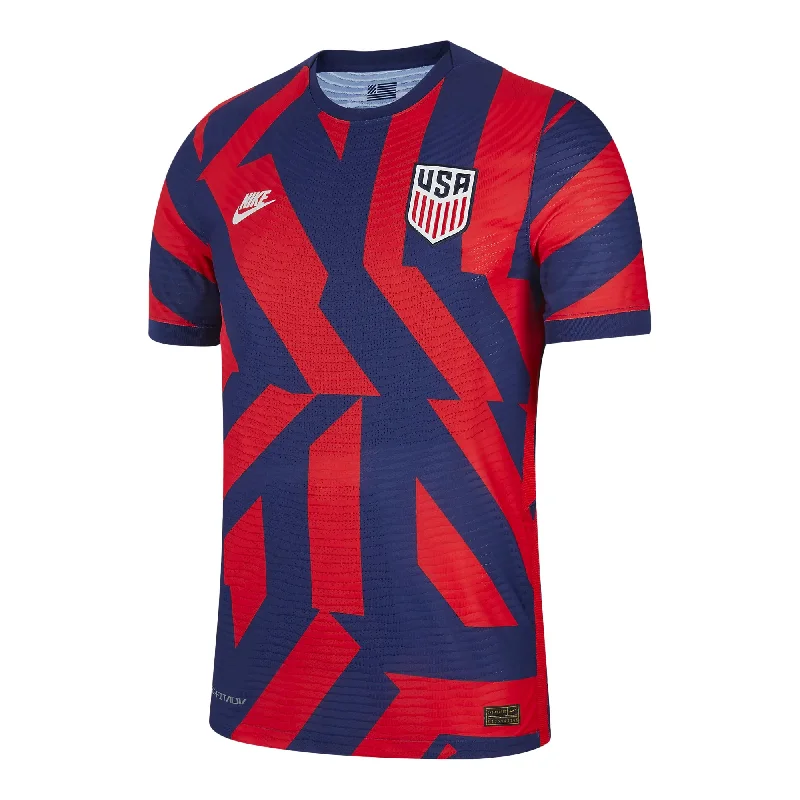 Football Jersey For Aspiring Players-Nike Men's USA 2021/22 Dri-FIT ADV Away Match Jersey Blue/Red