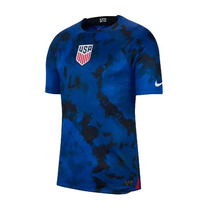 Football Jersey For Toddler Fans-Nike Men's USA 2022/23 Away Jersey Bright Blue/White