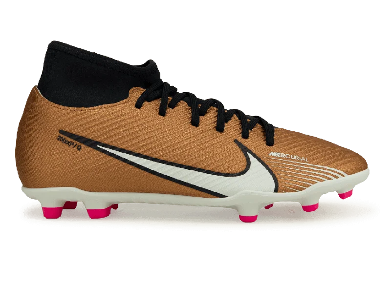 Football Jersey For Fashion Fans-Nike Men's Zoom Mercurial Superfly 9 Club FG/MG Metallic Copper