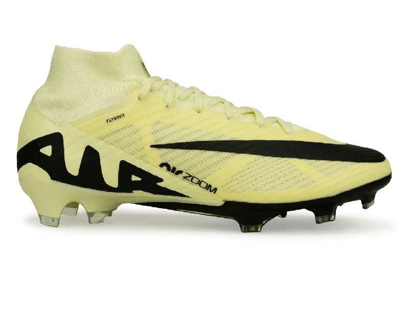 Football Jersey With Expert Picks-Nike Men's Zoom Mercurial Superfly 9 Elite FG Lemonade/Black