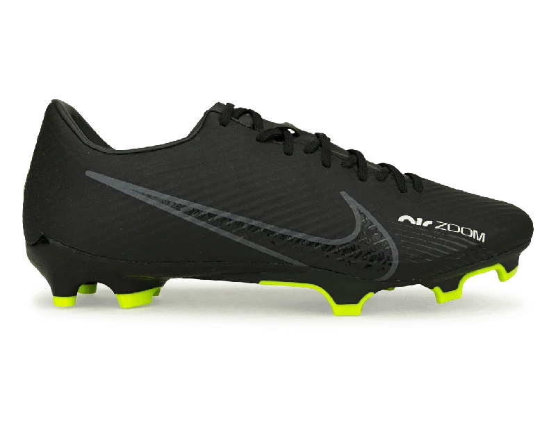 Football Jersey With Padded Shoulders-Nike Men's Zoom Mercurial Vapor 15 Academy FG/MG Black/Volt