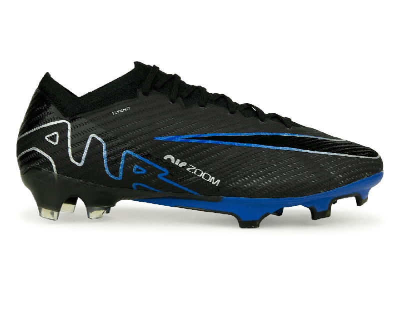 Football Jersey With Glow Accents-Nike Men's Zoom Mercurial Vapor 15 Elite FG Black/Blue