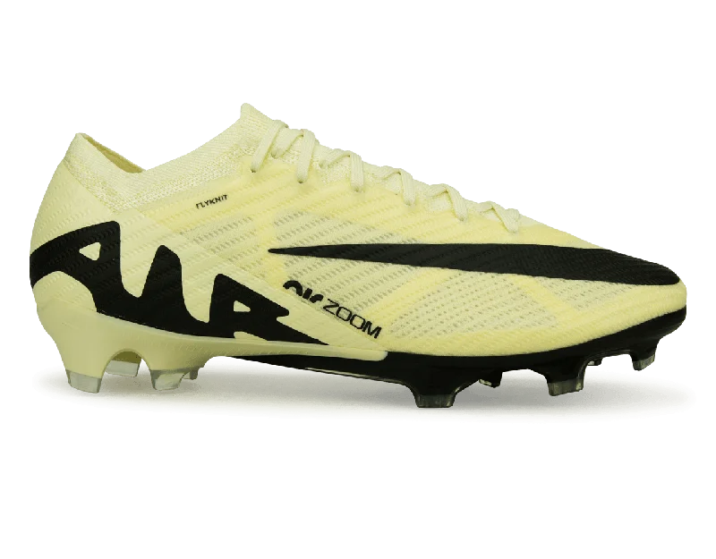 Football Jersey With High Ratings-Nike Men's Zoom Mercurial Vapor 15 Elite FG Lemonade/Black