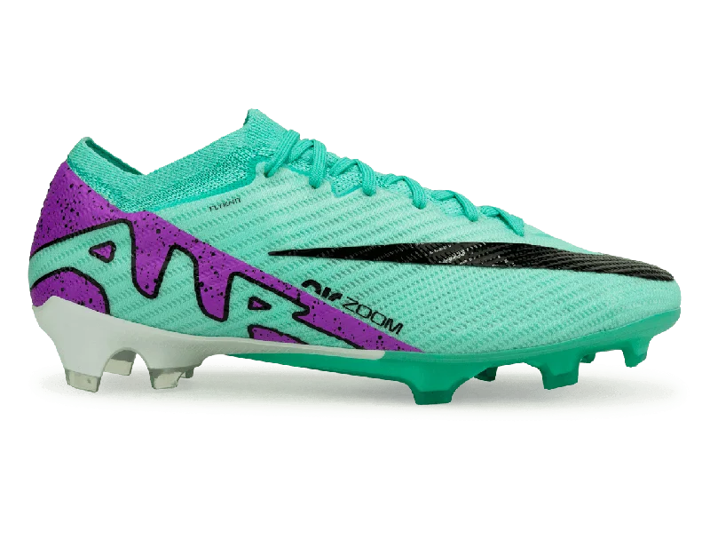 Football Jersey With Summer Vibes-Nike Men's Zoom Mercurial Vapor 15 Elite FG Turquoise/Black/Purple