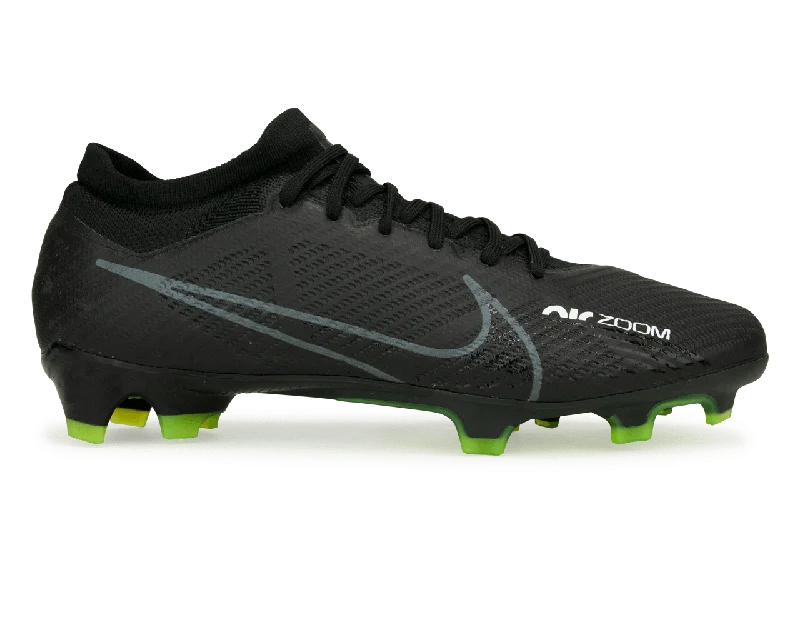 Football Jersey For Diehard Supporters-Nike Men's Zoom Mercurial Vapor 15 Pro FG Black/Volt