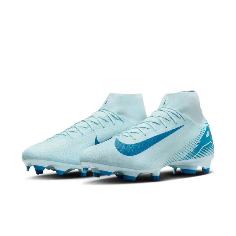 Football Jersey With Odor Control-Nike Mercurial Superfly 10 Academy MG High-Top Football Boots (GLACIER BLUE/BLUE ORBIT)