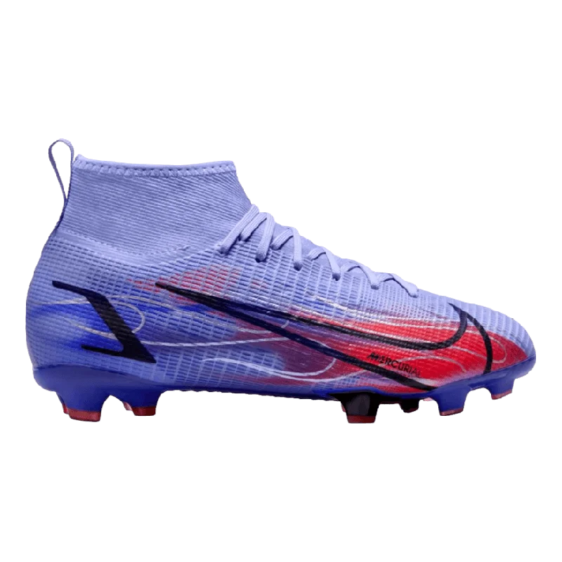 Football Jersey For High Intensity-Nike Mercurial Superfly 8 Pro KM Mbappe Youth Firm Ground Cleats