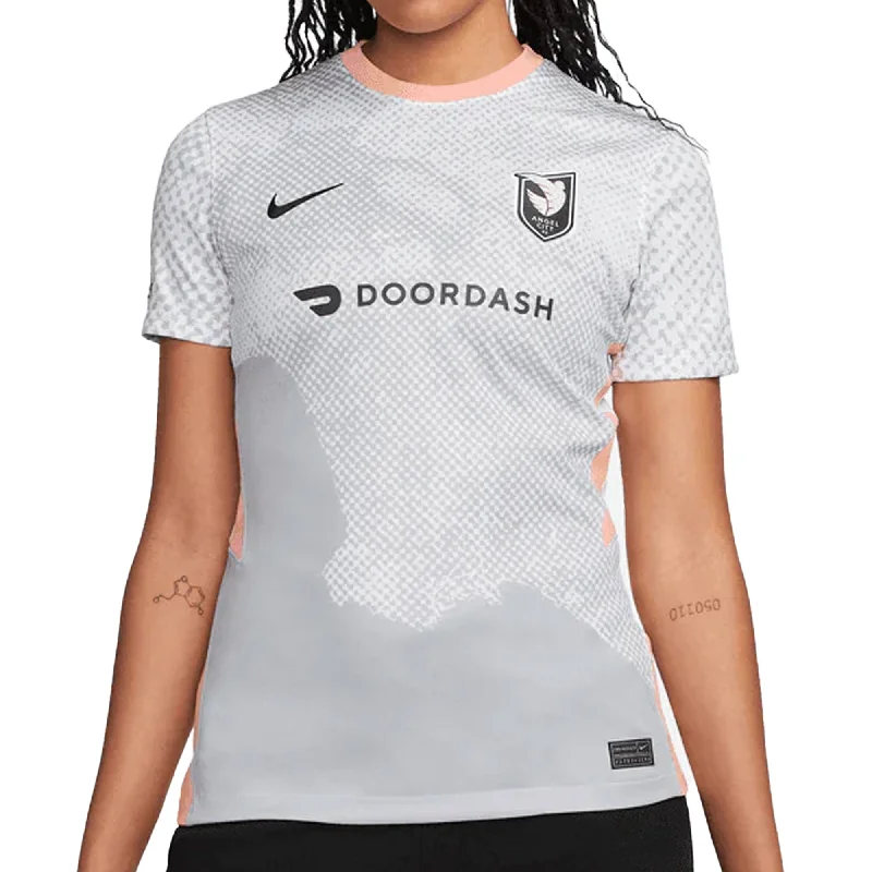 Football Jersey For Sibling Matches-Nike Women's Angel City FC 2023/24 Away Jersey White/Grey