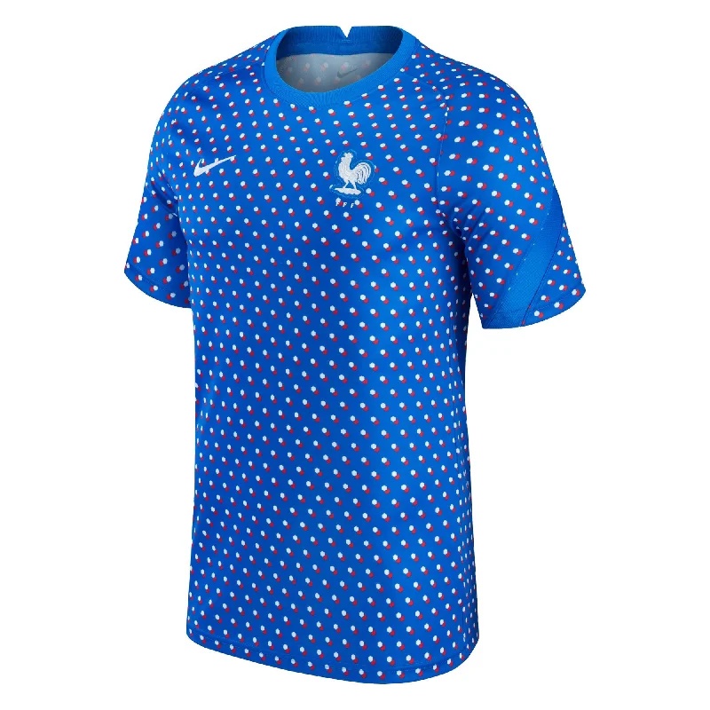 Football Jersey For Stadium Crowds-Nike Women's France 2022 Training Jersey Hyper Cobalt/White