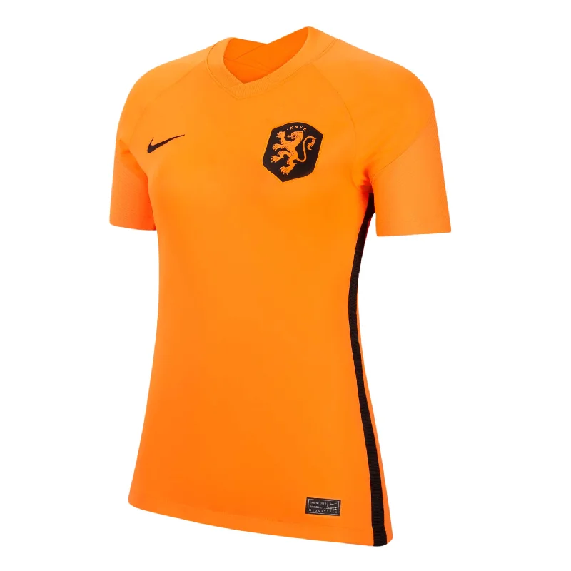 Football Jersey For Sun Protection-Nike Women's Netherlands 2022/23 Home Jersey Orange/ Black