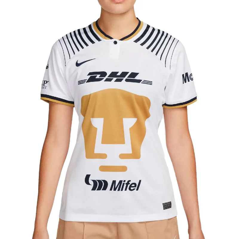 Football Jersey For Youth Leagues-Nike Women's Pumas UNAM 2022/23 Home Jersey White/Obsidian