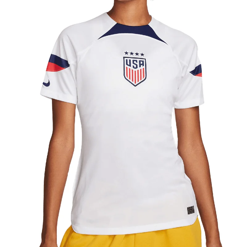 Football Jersey With Flea Market Vibes-Nike Women's USA 2022/23 4-Star Home Jersey White/Loyal Blue