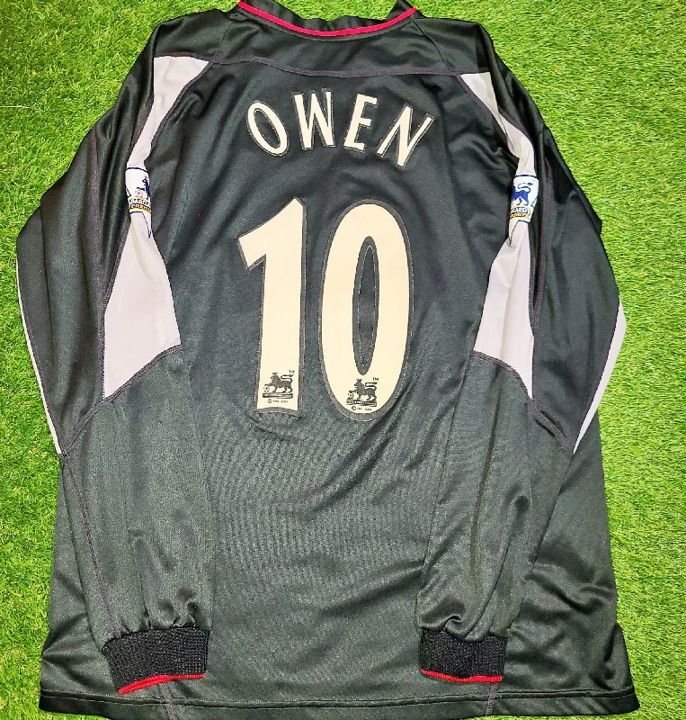 Football Jersey For Online Communities-Owen Liverpool 2002 2003 2004 Away Third Reebok Jersey Shirt Camiseta XL