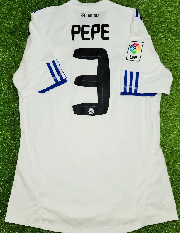 Football Jersey With Coach Approval-Pepe Real Madrid 2010 2011 Home Jersey Camiseta Shirt Maglia M SKU# P96163