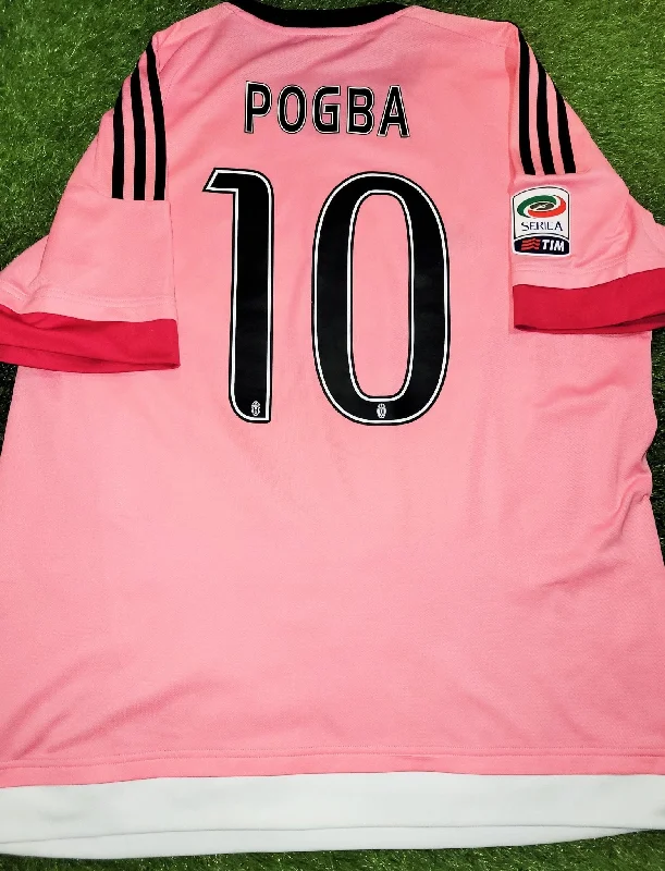 Football Jersey With Freshman Teams-Pogba Juventus 2015 2016 Away Pink Drake Jersey Shirt Maglia Maillot XL SKU# S12846