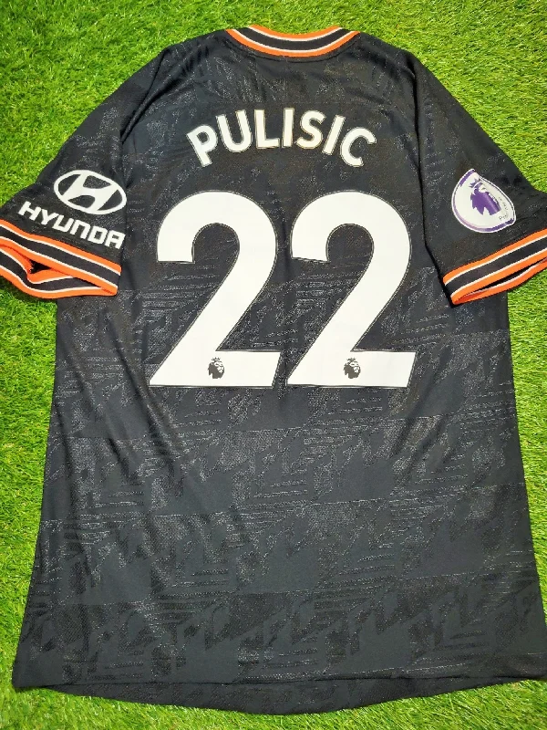 Football Jersey With Ageless Style-Pulisic Chelsea 2019 - 2020 Third Vaporknit PLAYER ISSUE Jersey Shirt L SKU# AR9342-011