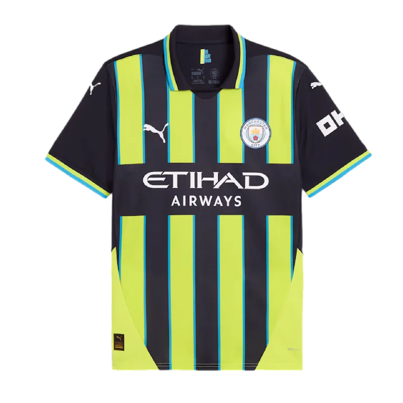 Football Jersey With Jungle Vibes-Puma Manchester City 24/25 Away Jersey