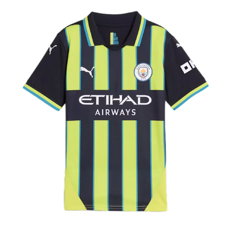 Football Jersey For Ethnic Pride-Puma Manchester City 24/25 Youth Away Jersey