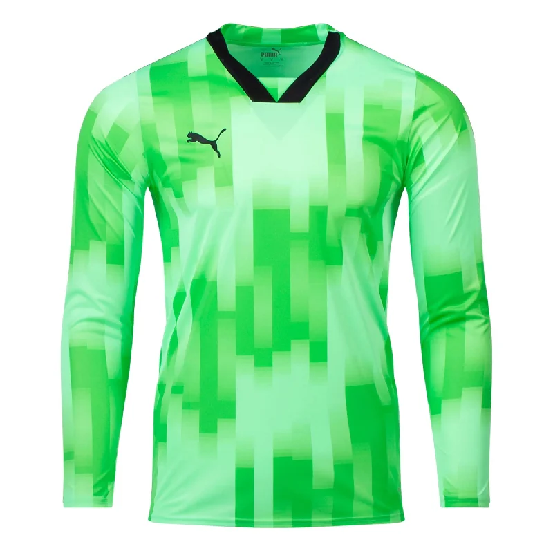 Football Jersey With Heat Resistance-PUMA Kids Team Target Goalkeeper Long Sleeve Jersey Fizzy Lime/Black