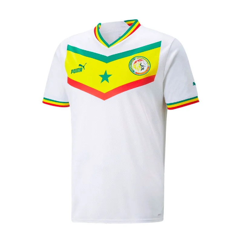 Football Jersey With Neighborhood Pride-PUMA Men's Senegal 2022/23 Home Jersey White/Red