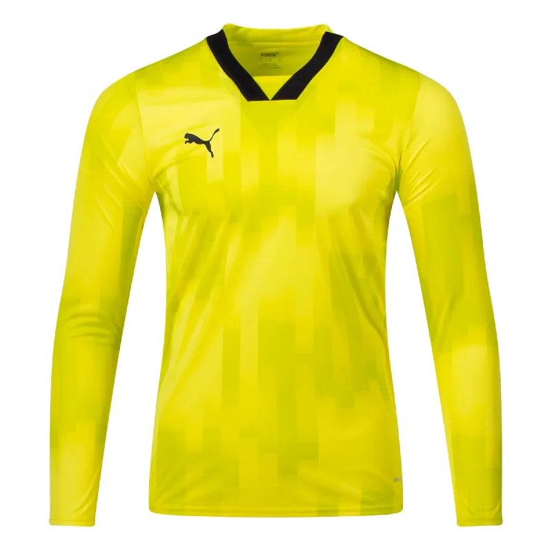 Football Jersey For Post-Game Chill-PUMA Men's Team Target Goalkeeper Long Sleeve Jersey Fluo Yellow/Black