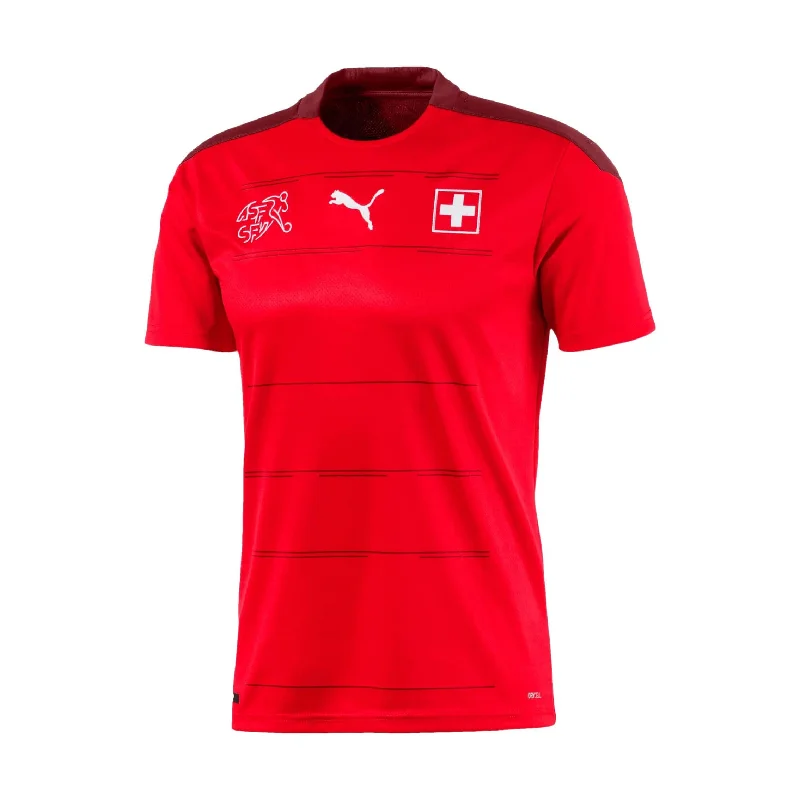 Football Jersey With Varsity Letters-Puma Switzerland 2020 Home Jersey