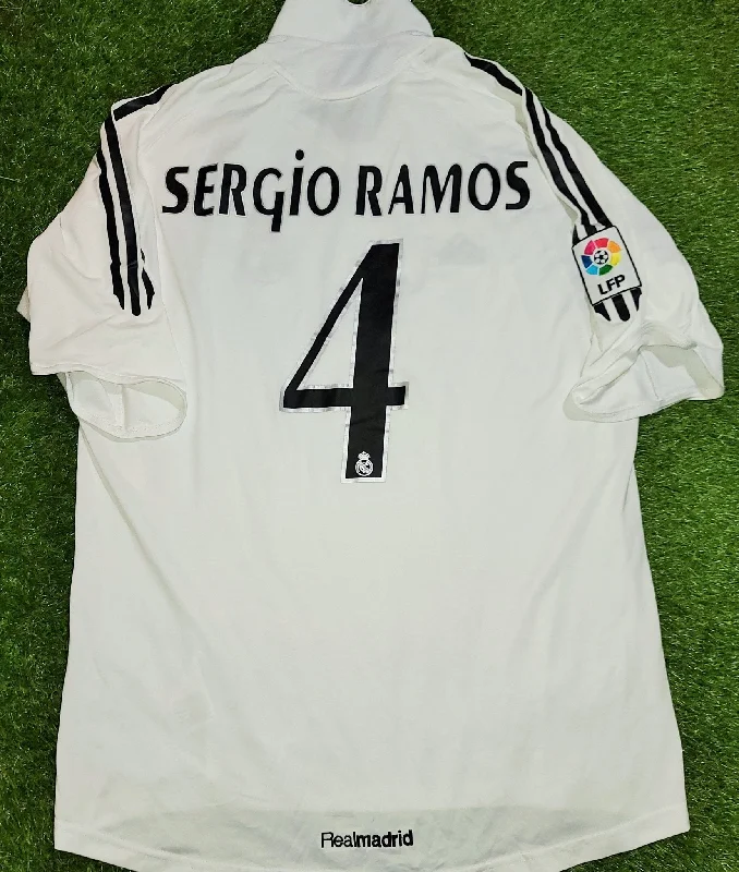 Football Jersey For New Eras-Ramos Real Madrid 2005 2006 Home Jersey Shirt Camiseta L SKU# 109879 APU002