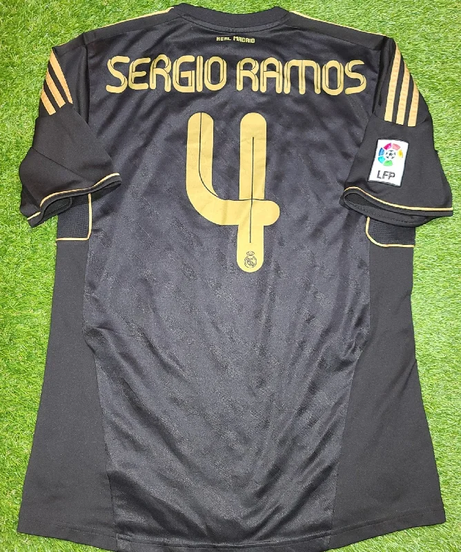 Football Jersey With App Promotions-Ramos Real Madrid 2011 2012 Away Jersey Shirt Camiseta L SKU# V13642