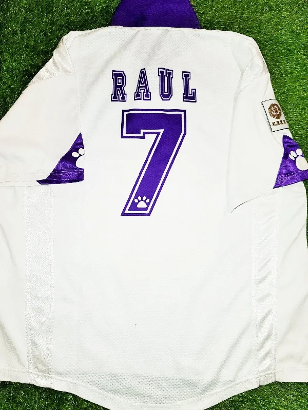 Football Jersey With Patriotic Themes-Raul Real Madrid Kelme 1997 1998 PLAYER ISSUE Jersey Camiseta Trikot Shirt XL