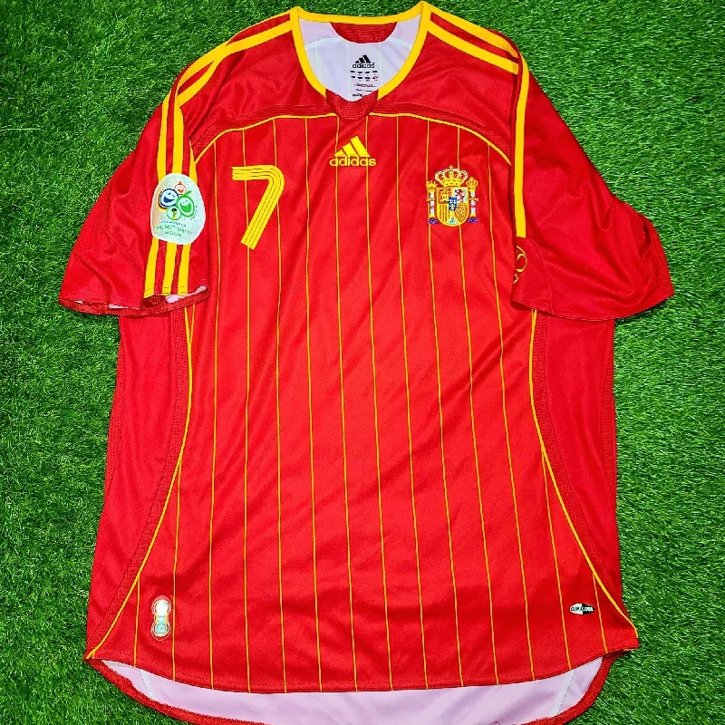 Football Jersey For True Believers-Raul Spain 2006 WORLD CUP Jersey Shirt Maillot Camiseta L SKU# 740144