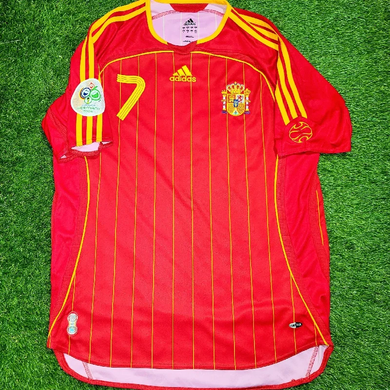 Football Jersey For Hipster Fans-Raul Spain 2006 WORLD CUP Jersey Shirt Maillot Camiseta M SKU# 740144